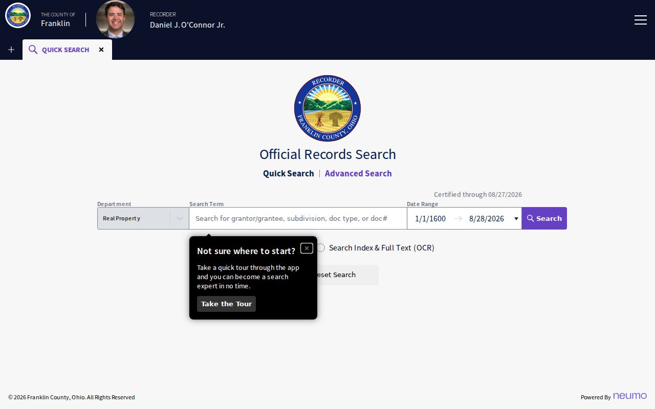 Hilliard residents directory Franklin County Recorder Cloud Search
